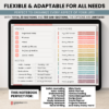 Digital Notebook V2 Landscape Yume Noto NozomuNoto Japanese Multipurpose Minimalist ADHD Bullet Journal Hyperlinked PDF Goodnotes Notability Android Tablet iPad Student Study Teacher Travel Cornell Grid Lines Dotted Template Noteshelf Samsung Xodo
