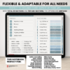Digital Notebook V2 Landscape Yume Noto NozomuNoto Japanese Multipurpose Minimalist ADHD Bullet Journal Hyperlinked PDF Goodnotes Notability Android Tablet iPad Student Study Teacher Travel Cornell Grid Lines Dotted Template Noteshelf Samsung Xodo