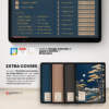 Digital Notebook V2 Landscape Dark Yume Noto NozomuNoto Japanese Multipurpose Minimalist ADHD Bullet Journal Hyperlinked PDF Goodnotes Notability Android Tablet iPad Student Study Teacher Travel Cornell Grid Lines Dotted Template Noteshelf Samsung