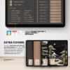 Digital Notebook V2 Landscape Dark Yume Noto NozomuNoto Japanese Multipurpose Minimalist ADHD Bullet Journal Hyperlinked PDF Goodnotes Notability Android Tablet iPad Student Study Teacher Travel Cornell Grid Lines Dotted Template Noteshelf Samsung