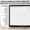 Digital Notebook V2 Landscape - Light Garden — product preview