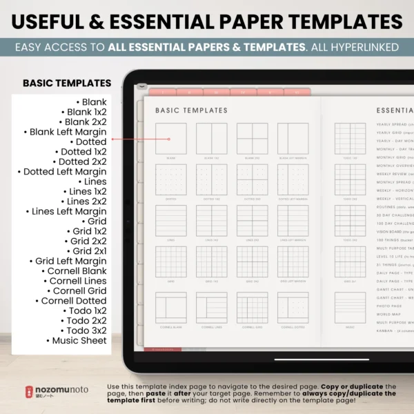 Digital Notebook V2 Landscape - Light Garden — product preview