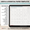 Digital Notebook V2 Landscape Yume Noto NozomuNoto Japanese Multipurpose Minimalist ADHD Bullet Journal Hyperlinked PDF Goodnotes Notability Android Tablet iPad Student Study Teacher Travel Cornell Grid Lines Dotted Template Noteshelf Samsung Xodo