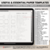 Digital Notebook V2 Landscape Yume Noto NozomuNoto Japanese Multipurpose Minimalist ADHD Bullet Journal Hyperlinked PDF Goodnotes Notability Android Tablet iPad Student Study Teacher Travel Cornell Grid Lines Dotted Template Noteshelf Samsung Xodo