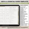 Digital Notebook V2 Landscape Yume Noto NozomuNoto Japanese Multipurpose Minimalist ADHD Bullet Journal Hyperlinked PDF Goodnotes Notability Android Tablet iPad Student Study Teacher Travel Cornell Grid Lines Dotted Template Noteshelf Samsung Xodo