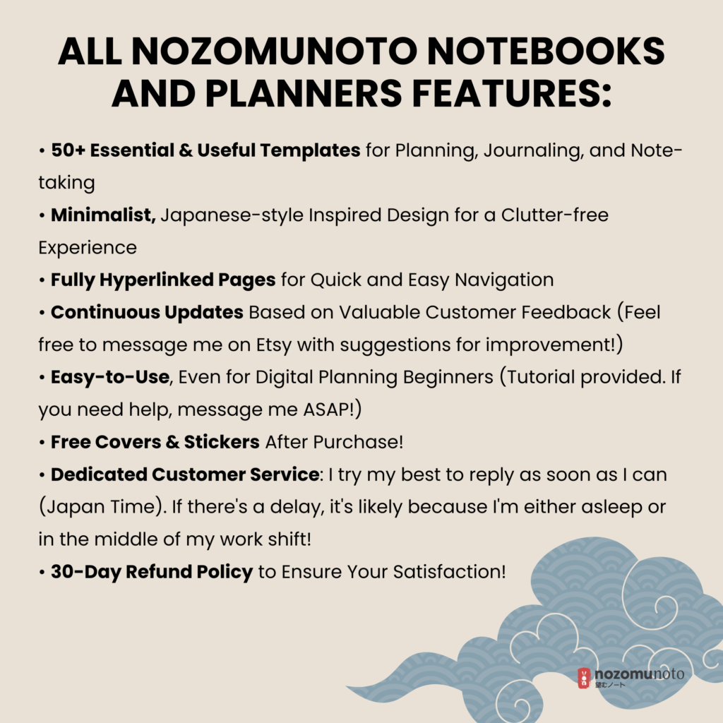 Dated Academic 2025 2026 Digital Planner Yume Techo NozomuNoto Notebook Daily Weekly Monthly Calendar Japanese Multipurpose Minimalist ADHD Bullet Journal Hyperlinked PDF Goodnotes Notability Portrait Android iPad Student Noteshelf Samsung Notes Hobonichi Noteful Penly Kilonotes Collanote Zoomnotes Samsung Notes Xodo