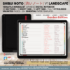 Digital Notebook V1 Landscape Shibui Noto NozomuNoto Japanese Multipurpose Minimalist ADHD Bullet Journal Hyperlinked PDF Goodnotes Notability Android Tablet iPad Student Study Teacher Sketch Cornell Grid Lines Dotted Template Noteshelf Samsung Xodo
