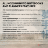 11. NozomuNoto Undated Digital Planner Yume Techo NozomuNoto Notebook Daily Weekly Monthly Calendar Japanese Multipurpose Minimalist ADHD Bullet Journal Hyperlinked PDF Goodnotes Notability Landscape Android iPad Student Study Noteshelf Samsung Notes Hobonichi Noteful Penly Kilonotes Collanote Zoomnotes