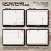 3. Hyperlinked pages 2026 Digital Planner Yume Techo NozomuNoto Notebook Daily Weekly Monthly Calendar Japanese Multipurpose Minimalist ADHD Bullet Journal Hyperlinked PDF Goodnotes Notability Landscape Android iPad Student Study Noteshelf Samsung Notes Hobonichi Noteful Penly Kilonotes Collanote Zoomnotes