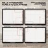 3. Hyperlinked pages Undated Digital Planner Yume Techo NozomuNoto Notebook Daily Weekly Monthly Calendar Japanese Multipurpose Minimalist ADHD Bullet Journal Hyperlinked PDF Goodnotes Notability Landscape Android iPad Student Study Noteshelf Samsung Notes Hobonichi Noteful Penly Kilonotes Collanote Zoomnotes