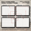 3. Hyperlinked pages Undated Digital Planner Yume Techo NozomuNoto Notebook Daily Weekly Monthly Calendar Japanese Multipurpose Minimalist ADHD Bullet Journal Hyperlinked PDF Goodnotes Notability Landscape Android iPad Student Study Noteshelf Samsung Notes Hobonichi Noteful Penly Kilonotes Collanote Zoomnotes