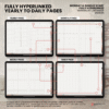 3. Hyperlinked pages 2026 Digital Planner Yume Techo NozomuNoto Notebook Daily Weekly Monthly Calendar Japanese Multipurpose Minimalist ADHD Bullet Journal Hyperlinked PDF Goodnotes Notability Landscape Android iPad Student Study Noteshelf Samsung Notes Hobonichi Noteful Penly Kilonotes Collanote Zoomnotes