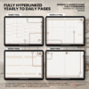 3. Hyperlinked pages 2026 Digital Planner Yume Techo NozomuNoto Notebook Daily Weekly Monthly Calendar Japanese Multipurpose Minimalist ADHD Bullet Journal Hyperlinked PDF Goodnotes Notability Landscape Android iPad Student Study Noteshelf Samsung Notes Hobonichi Noteful Penly Kilonotes Collanote Zoomnotes