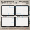 3. Hyperlinked pages Undated Digital Planner Yume Techo NozomuNoto Notebook Daily Weekly Monthly Calendar Japanese Multipurpose Minimalist ADHD Bullet Journal Hyperlinked PDF Goodnotes Notability Landscape Android iPad Student Study Noteshelf Samsung Notes Hobonichi Noteful Penly Kilonotes Collanote Zoomnotes