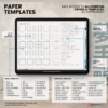 9. Paper Templates Undated Digital Planner Yume Techo NozomuNoto Notebook Daily Weekly Monthly Calendar Japanese Multipurpose Minimalist ADHD Bullet Journal Hyperlinked PDF Goodnotes Notability Landscape Android iPad Student Study Noteshelf Samsung Notes Hobonichi Noteful Penly Kilonotes Collanote Zoomnotes
