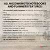 10. NozomuNoto Undated Digital Planner Yume Techo NozomuNoto Notebook Daily Weekly Monthly Calendar Japanese Multipurpose Minimalist ADHD Bullet Journal Hyperlinked PDF Goodnotes Notability Portrait Android iPad Student Study Noteshelf Samsung Notes Hobonichi Noteful Penly Kilonotes Collanote Zoomnotes