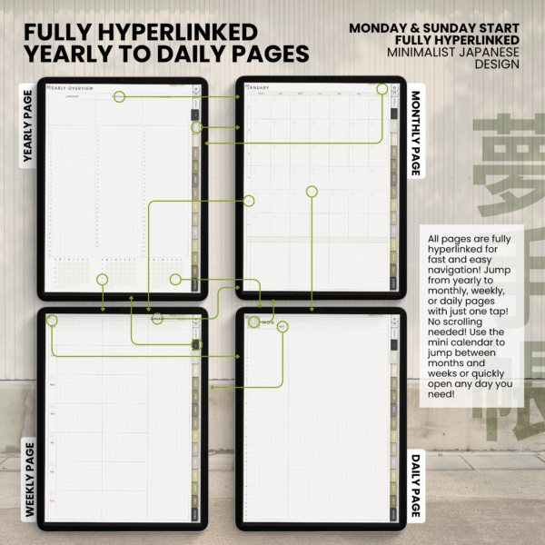 Yume Techo Undated Portrait - Light Forest