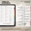 5. Table of contents Yume Techo Undated Portrait - Light Garden — product preview