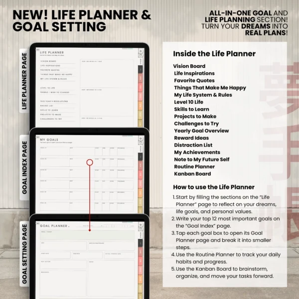8. Life Planner Yume Techo Undated Portrait - Light Garden — product preview