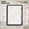 8. Paper Templates Yume Techo Undated Portrait - Light Garden — product preview