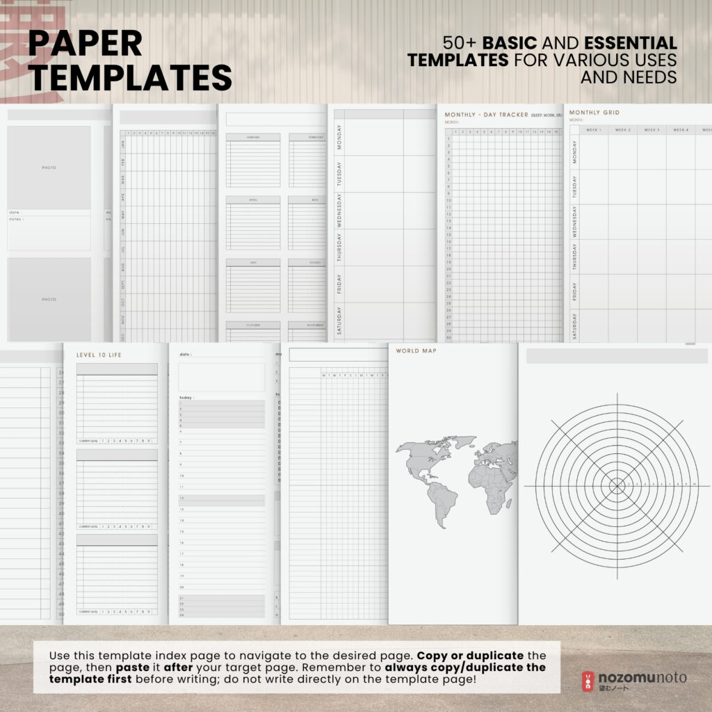 2026 Digital Planner Yume Techo Remarkable 2 Paper Pro Onyx Boox Supernote Bigme Kindle Scribe NozomuNoto Notebook Daily Weekly Monthly Calendar Japanese Multipurpose Minimalist ADHD Bullet Journal Hyperlinked PDF Student Study Hobonichi Noteful Penly Kilonotes Collanote Zoomnotes