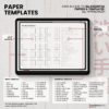 10. Paper Templates Dated 2026 Digital Planner Shibui Techo NozomuNoto Notebook Weekly Monthly Calendar Japanese Multipurpose Minimalist ADHD Bullet Journal Hyperlinked PDF Goodnotes Notability Landscape Android iPad Student Study Noteshelf Samsung Notes Xodo