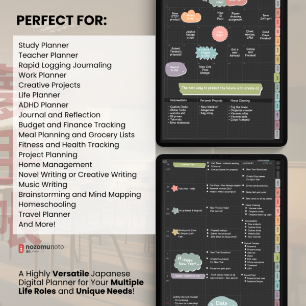 10. Perfect For Yume Techo Academic 26-27 Portrait - Dark Garden + All Colors