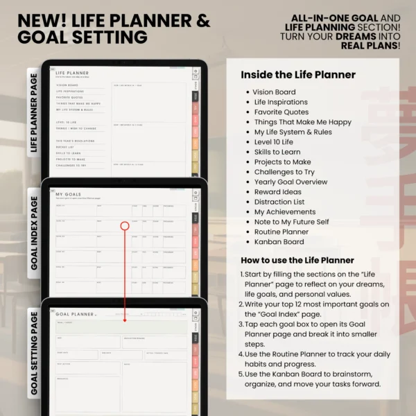 11. Life Planner Yume Techo Academic 26-27 Portrait - Garden + All Colors