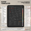 12. Paper Templates Yume Techo Academic 26-27 Portrait - Dark Garden + All Colors