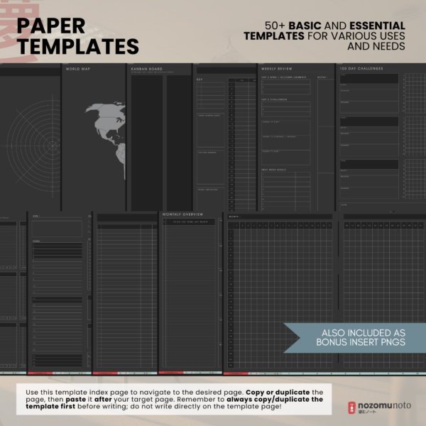 14. 50+ Template Dated Academic 2026 2027 Digital Planner Yume Techo NozomuNoto Notebook Daily Weekly Monthly Calendar Japanese Multipurpose Minimalist ADHD Bullet Journal Hyperlinked PDF Goodnotes Notability Landscape Android iPad Student Noteshelf Samsung Hobonichi Noteful Penly Kilonotes Collanote Zoomnotes Noteful Starnote Samsung