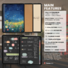 2.Main Features Yume Techo Academic 26-27 Portrait - Dark Garden + All Colors
