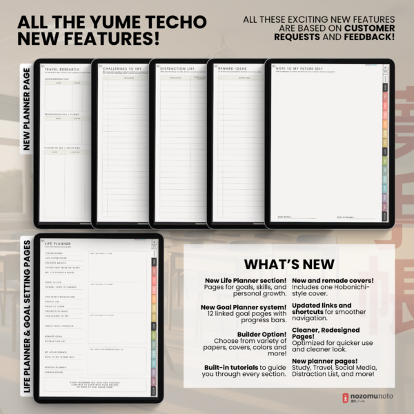4. What's New Yume Techo Academic 26-27 Portrait - Garden + All Colors