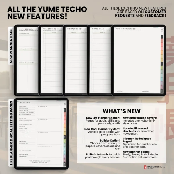 4. What's New Yume Techo Academic 26-27 Portrait - Garden + All Colors