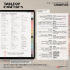 9. Table of contents Yume Techo Academic 26-27 Portrait - Garden + All Colors