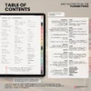 9. Table of contents Yume Techo Academic 26-27 Portrait - Garden + All Colors