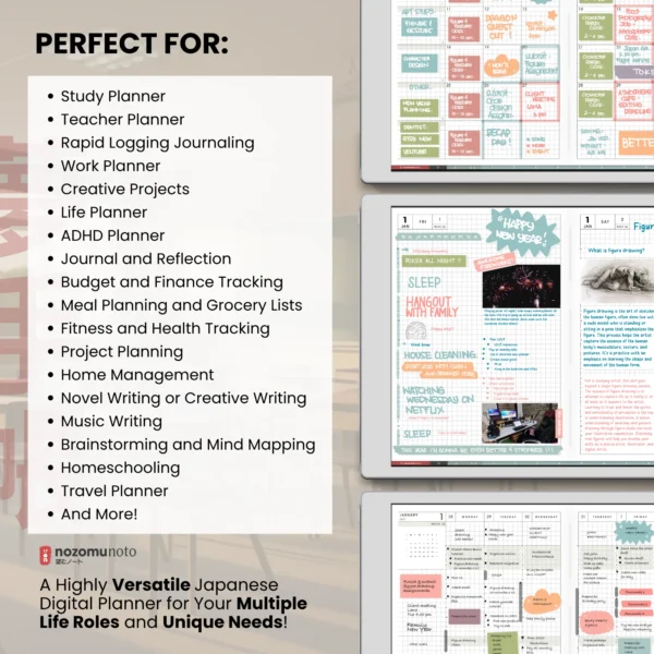 Yume Techo Academic 26-27 Landscape E-Reader — product preview