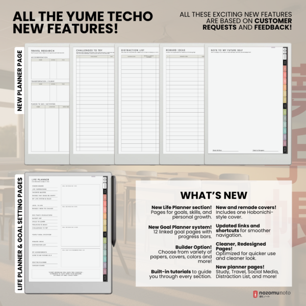 Yume Techo Academic 26-27 Portrait E-Reader