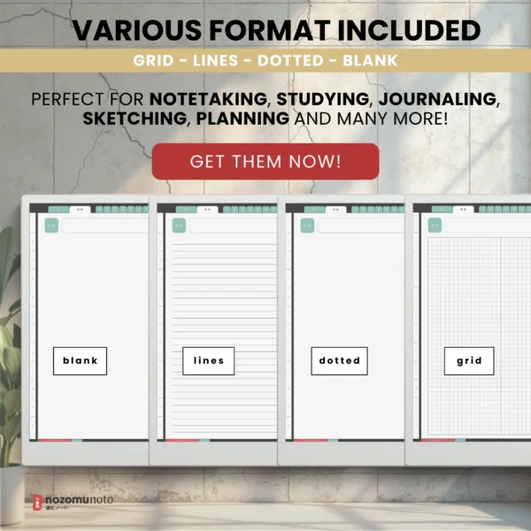 Yume Noto V2 Portrait E-Reader Garden — product preview