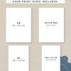 ikigai-kana-printable-09 Four printable paper sizes shown: A4, A5, US Letter, and Half Letter.