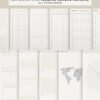 Ikigai Noto preview of essential digital notebook templates, including yearly, monthly, weekly, tracker, planning, world map, and wheel layouts.