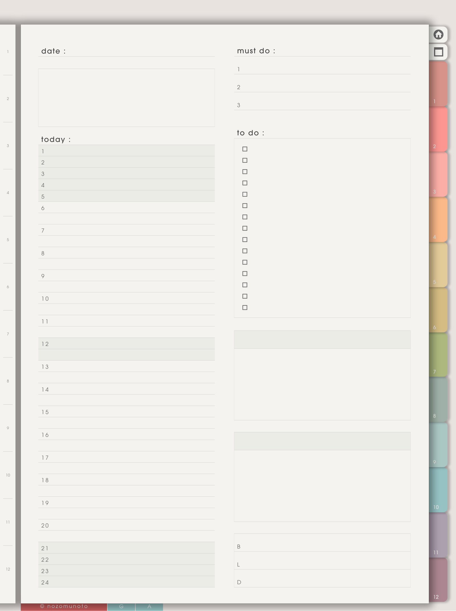 Daily Page – Type 1