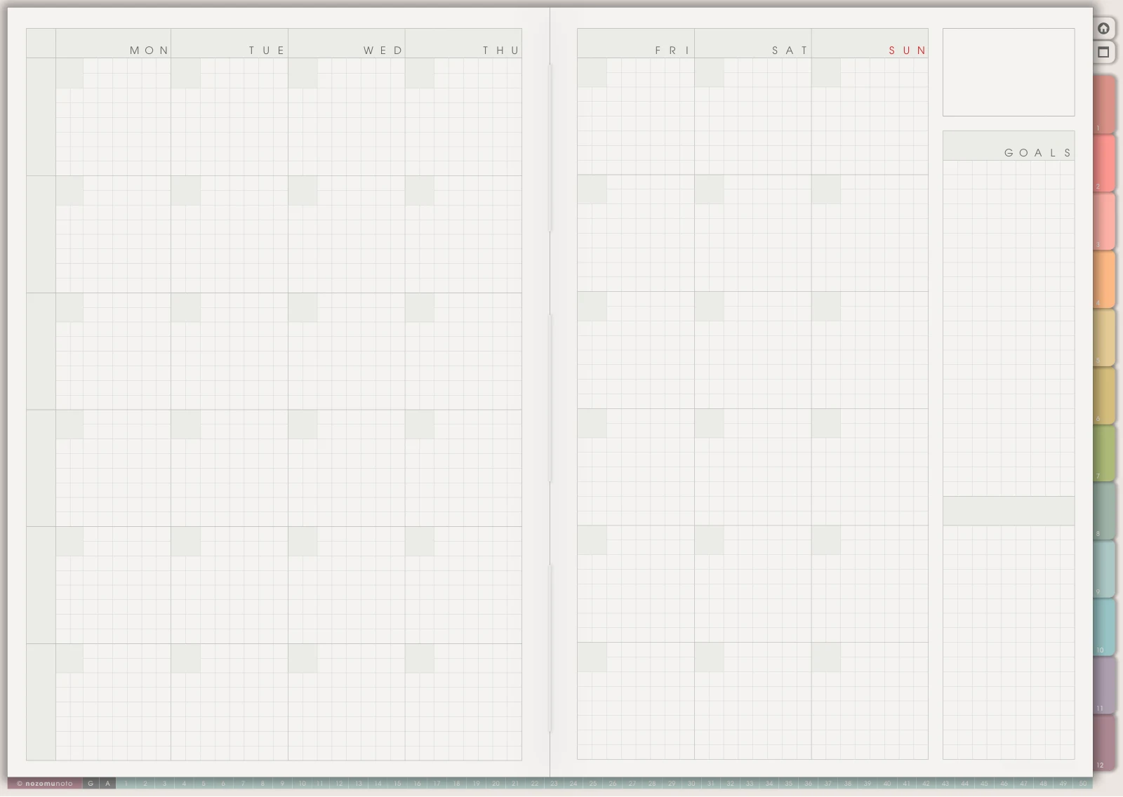 Monthly Grid · Monday