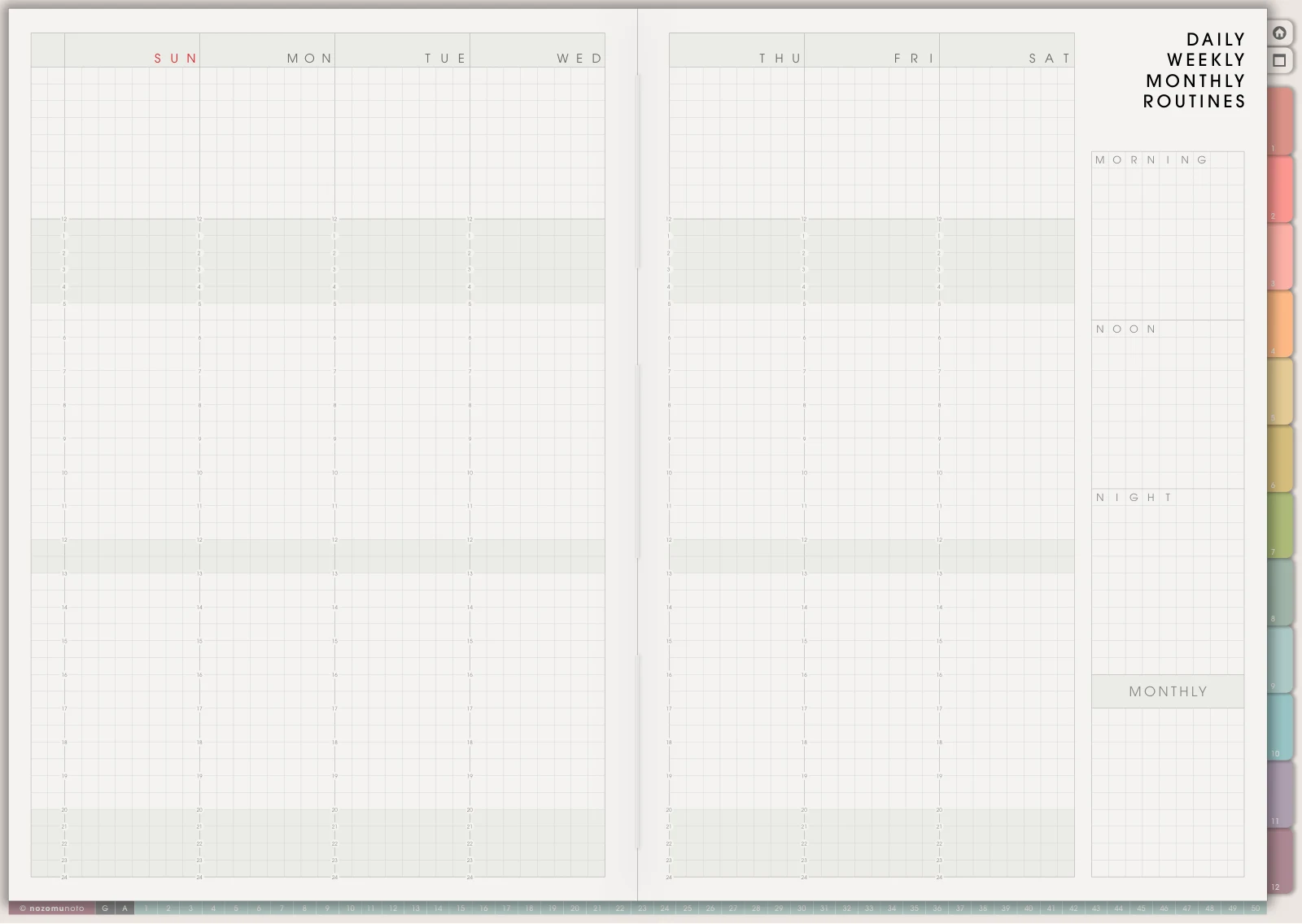 Routines · Sunday
