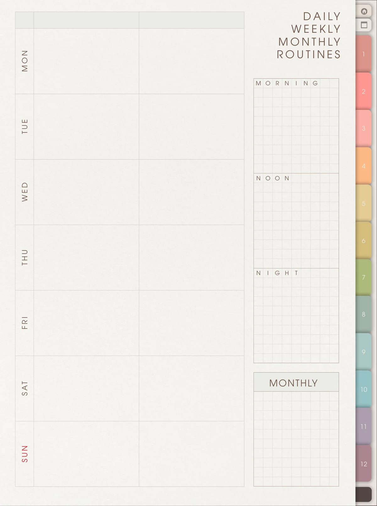 Routines · Monday