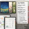 portrait-final-light-03 Light Yume Techo Portrait feature overview with illustrated covers, planning page previews, and a list of planner, notebook, and template sections.