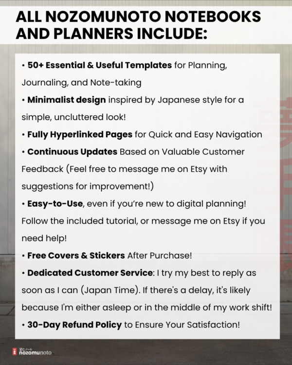 portrait-final-light-21 Benefits and support information for the light Portrait planner, listing templates, linked pages, updates, tutorial help, covers and stickers, and refund policy.
