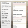 portrait-final-marketing-c31e8fb Yume Techo Portrait Builder options and screenshots showing planner colour, layout, cover, shortcut, and download choices.